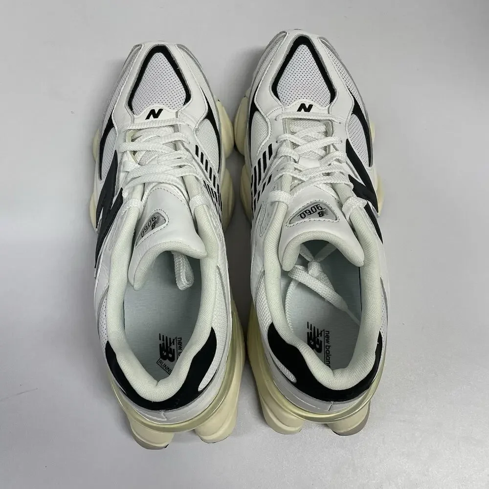 New Balance 9060 White Black U9060AAB Size 15 Men Chunky Mesh Workout Sneakers